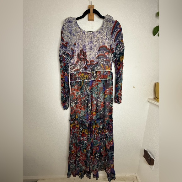 Anthropologie Multicolor Long Sleeve Dress - Picture 2 of 3